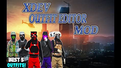 Gta V Online Xdev Outfit Editor Como Usarlo Youtube