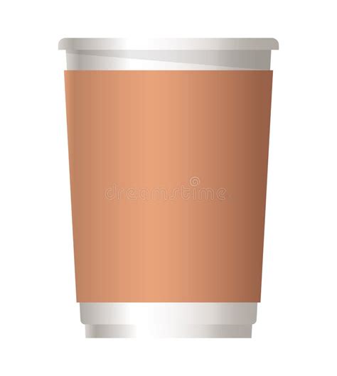 Diseño Vectorial De Taza De Café De Burla Aislada Ilustración del