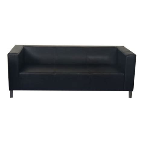 Designer Modern Leather Three Seater Office Sofa 5 Inch At Rs 17000