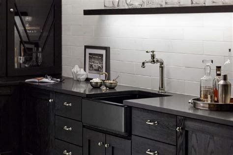 Whitehaven Cast Iron Kitchen Sinks in Black - Kitchen - The Home Depot