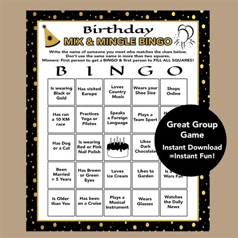 Birthday Party Bingo