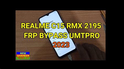 Realme C Rmx Frp Bypass Umtpro Youtube