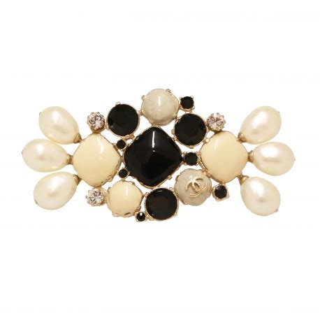 Broche CHANEL perles nacrées occasion certifiée authentique