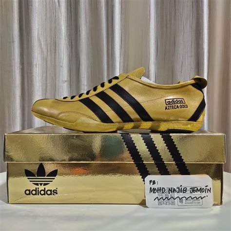 Adidas Azteca Gold 1968 Mexico Olympics Made In Germany Mens