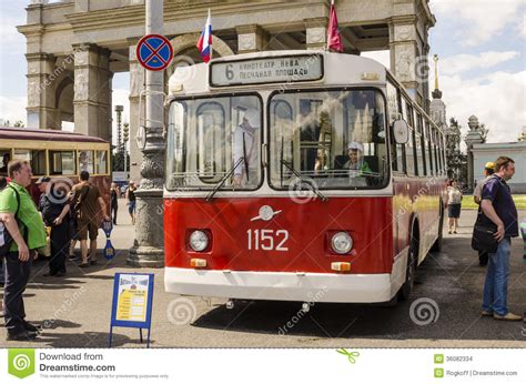 Rare Soviet Russian Trolleybus 60 S Editorial Stock Image Image Of