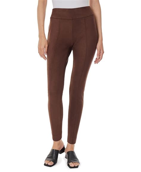 Jones New York Womens Faux Suede Pull On Slim Ankle Pants Macys