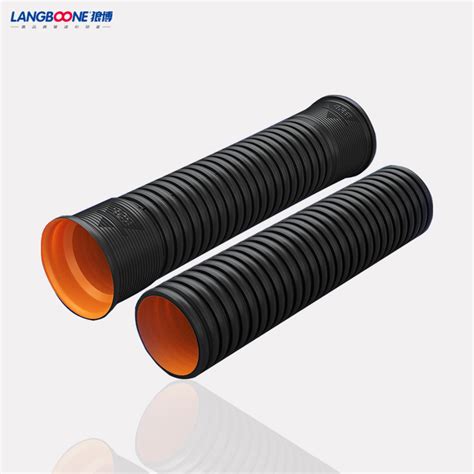 Sn16 HDPE Double Wall Corrugated Pipe Sewerage Pipe For Drainage HDPE