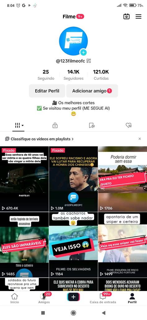 Conta Tiktok K Feedback Super Alto E J Monetizada K