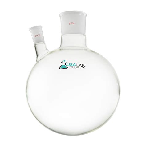 Usa Made 2 Neck Round Bottom Flask 5550 Center 2440 Side 2l