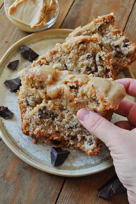 Peanut Butter Chocolate Chunk Vegan Banana Bread Rabbit And Wolves