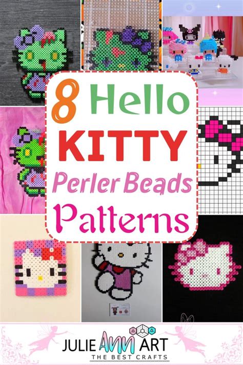 8 Hello Kitty Perler Beads Patterns For Kiddos - Julie Ann Art