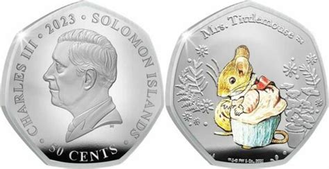 50 Cents Charles III Mrs Tittlemouse Îles Salomon Numista