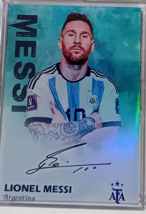 LIONEL MESSI AUTOGRAPHED Card Etsy