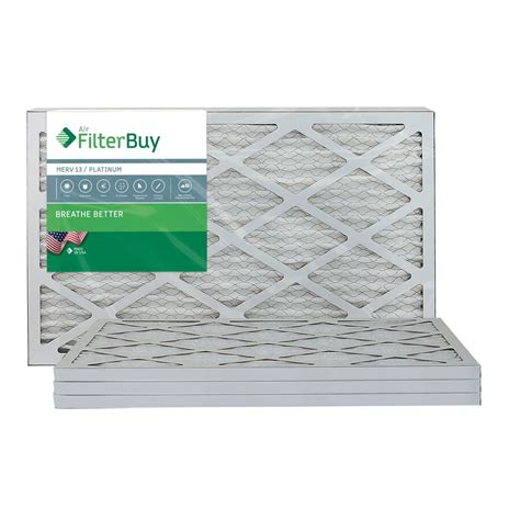 Filterbuy 14x24x1 Merv 13 Pleated Ac Furnace Air Filter Pack Of 4