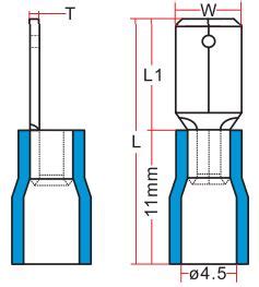 Vinyl Insulated Male Tab Connector SUGO INDUSTRIAL COMPANY LTD