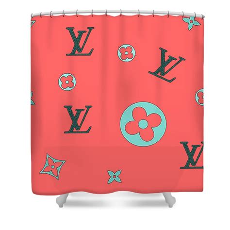 Louis Vuitton Shower Curtain Flower My Luxurious Home