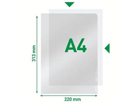 Insteekmap L Model Leitz A Pvc Mm Transparant Helder