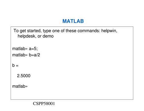 Ppt Introduction To Matlab Powerpoint Presentation Free Download