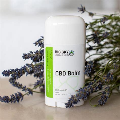 Cbd Balm Topically Targeted Cbd Relief Big Sky Botanicals