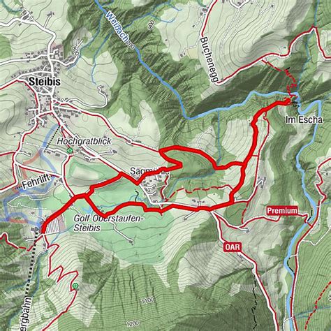 Steibis Buchenegger Wasserfälle BERGFEX Wanderung Tour Bayern