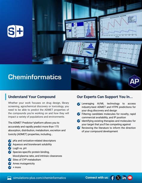 Cheminformatics Software Services Flyer Simulations Plus