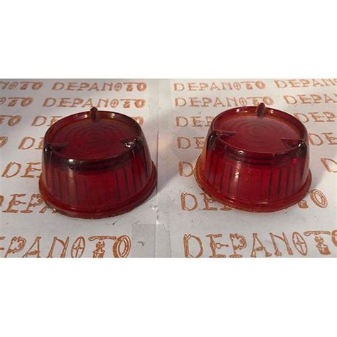 Cabochons de feu arrière rouge en verre