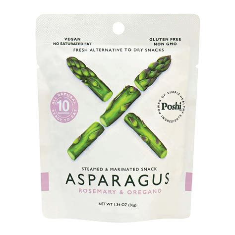 Poshi Asparagus Snack Rosemary & Oregano 1.34 oz | Nassau Candy