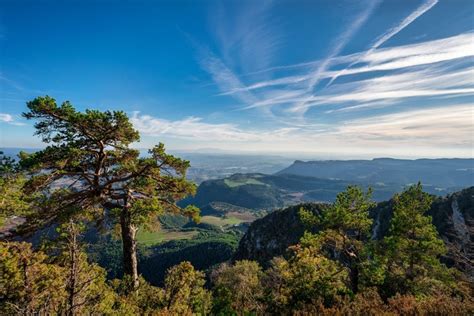 K K Berga Catalonia Spain Mountains Sky Trees Clouds