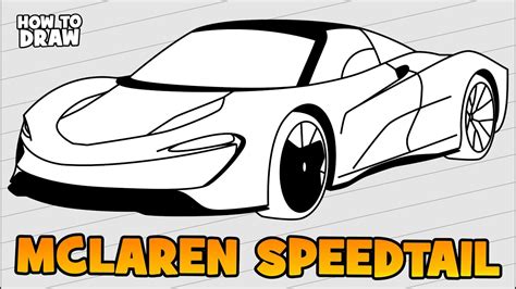 How To Draw Mclaren Speedtail Youtube