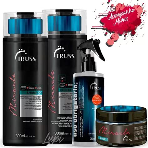 Kit Truss Professional Miracle Sh Cond Masc Uso Obrigatorio