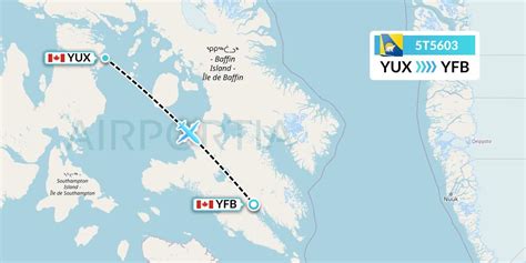 5T5603 Flight Status Canadian North: Hall Beach to Iqaluit (MPE5603)