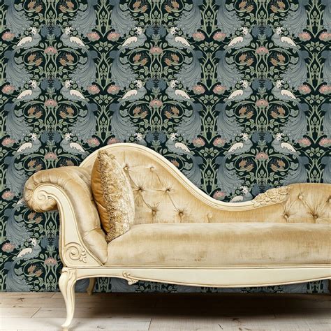 Antique Wallpaper Victorian Wallpaper Art Nouveau Wallpaper - Etsy