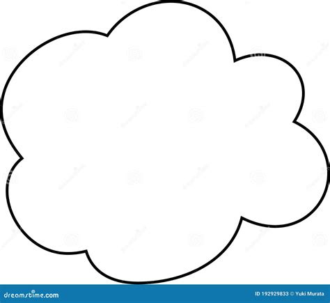 Esquema De Las Nubes De Dibujos Animados Lindos Ilustración Del Vector Ilustración De Marco