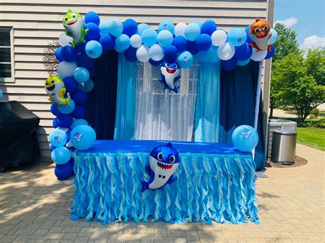 Balloon Arch Baby Shark Balloon Backdrop Balloon Garland Balloon