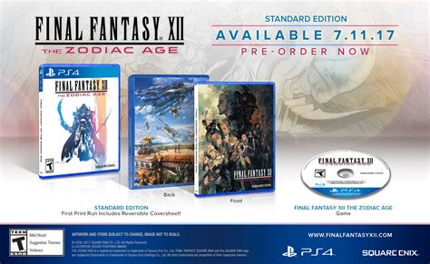 Amazon Outs Final Fantasy Xii The Zodiac Age Limited Edition Steelbook