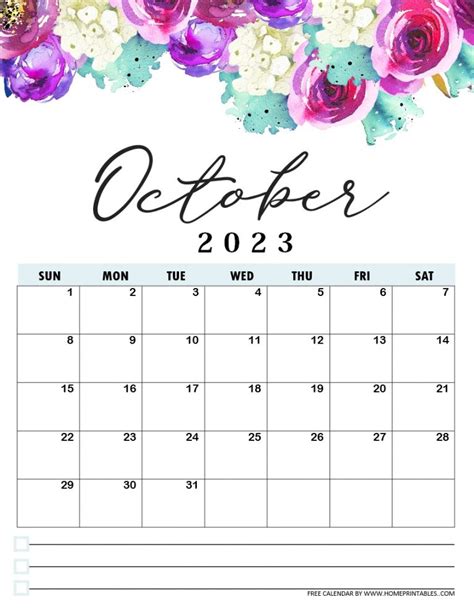 Best Free Printable Calendar In Beautiful Florals