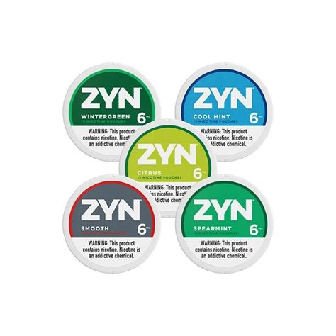 Zyn Tobacco Free Nicotine Pouches All Flavors 3mg 6mg