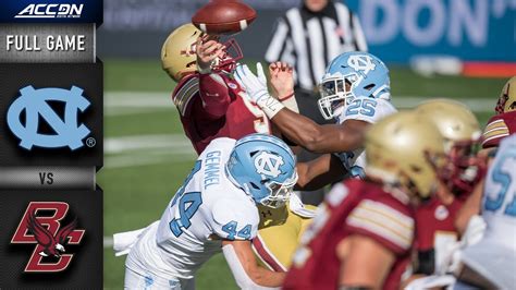 North Carolina Vs Boston College Full Game Replay 2020 ACC Football