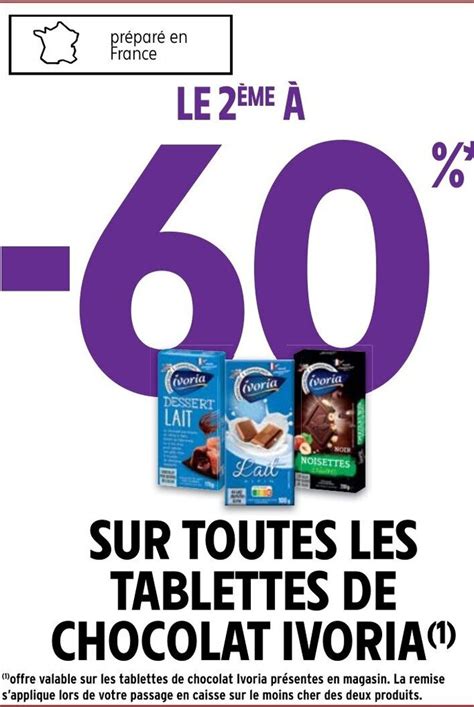 Promo Sur Toutes Les Tablettes De Chocolat Ivoria Chez Intermarch Hyper