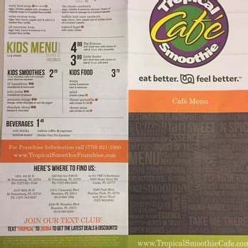 Tropical Smoothie Cafe Menu Nutrition Facts Besto Blog