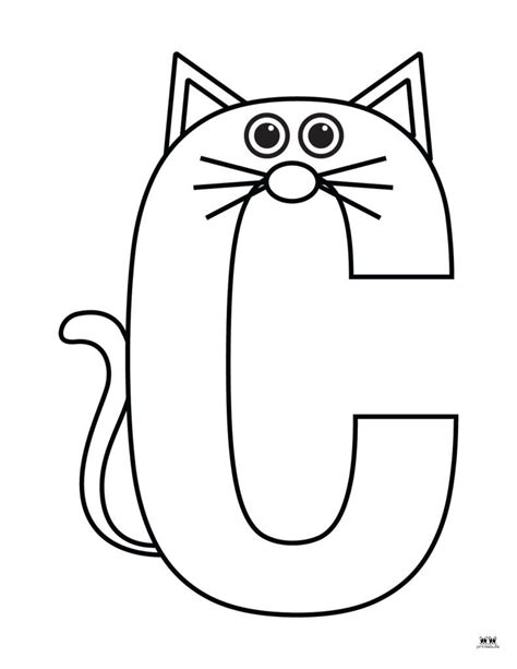 Letter C Coloring Pages 15 Free Pages Printabulls Letter C