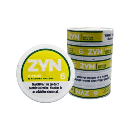 Zyn Citrus Nicotine Pouches 6mg Native Smokes Canada