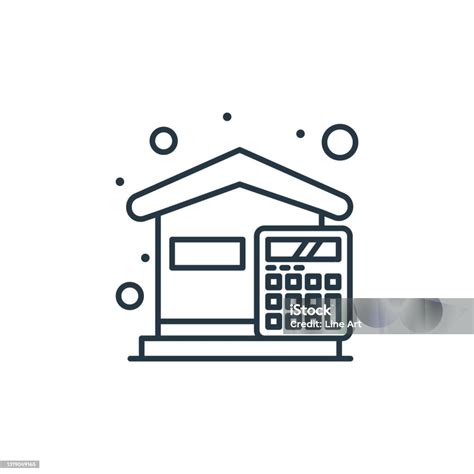 Vecteur Icône De Dépenses Du Concept Dimpôts Illustration Mince De