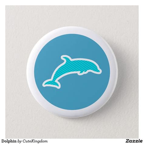 Dolphin 6 Cm Round Badge Badges Dolphins Dolphinproducts Badges