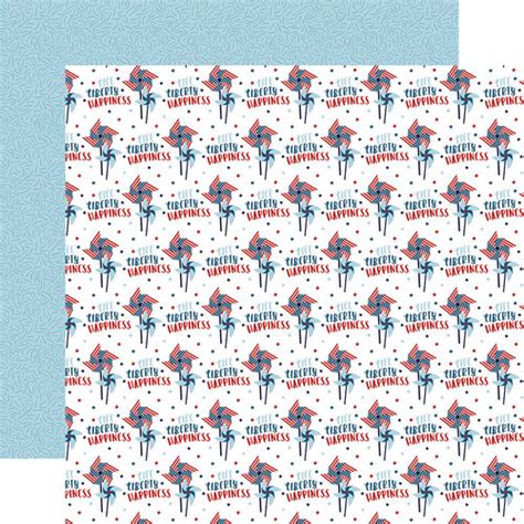 Echo Park Stars And Stripes Forever Collection 12 X 12 Double Sided