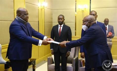 Diplomatie Félix Tshisekedi Reçoit Les Lettres De Créances De Quatre