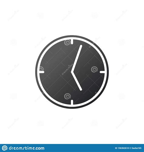 Reloj Icono Lineal Ilustraci N Del Vector Aislada En El Fondo Blanco