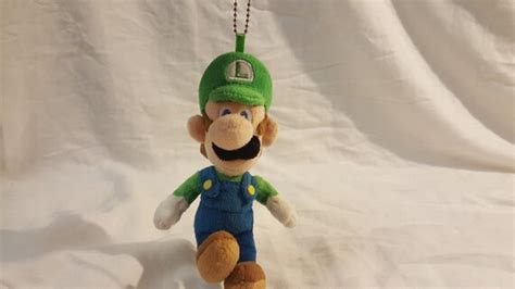 7 Luigi Plush keychain by VideoGameWorldRepros on Etsy