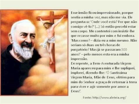 Padre Pio salva seu amigo dos sofrimentos do purgatório YouTube