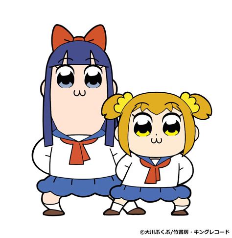 アニメ「ポプテピピック」公式 On Twitter 『ポプテピピック』クソアニメ化記念！ポプ子andピピ美 、newビジュアル解禁！！！ドヤ